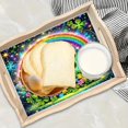 thumbnail image 4 of Diamond Art Painted Rectangular Dot Drilled Wooden Tray, Handmade Wooden DIY Tray Diamond Wooden Tray Dinner Plate for Restaurant Snack Tray Tea Tray Coffee-#18-Hummingbird, 4 of 8