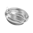thumbnail image 4 of figatia Stainless Steel Steamer Basket Divided Food Pan Multipurpose Tastier Food Practical Portable Steamer Pan Buffets Steamed Buns 18.8x4cm, 4 of 8