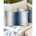thumbnail image 6 of Gray Navy Blue Throw Pillow Covers, Modern Gradient Geometric Soft Breathable Pillow Cases with Invisible Zipper for Sleeping, King Size Pillowcases for Couch Bed Sofa Chair 20x36 Inches, 6 of 6