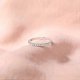 thumbnail image 3 of 2mm 925 Sterling Silver Wedding Band Cubic Zirconia Half Eternity Stackable Engagement Ring Size 3-13, 3 of 5