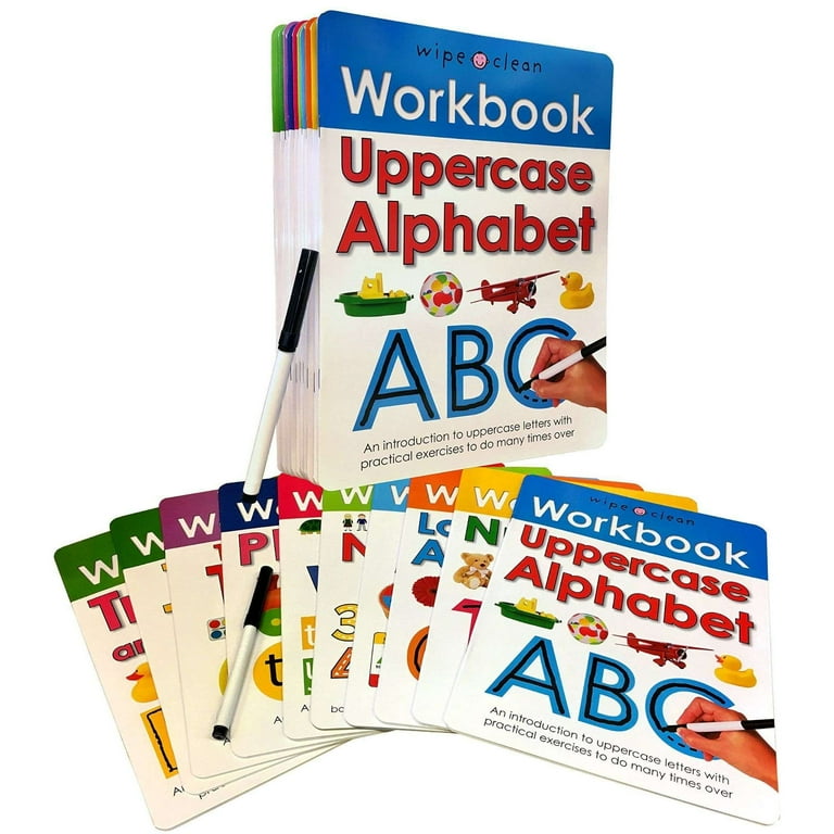 Wipe Clean　Work Books 10冊セット Wipe Clean Workbook - 10 Books Set By Roger Priddy - Walmart.com