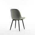 thumbnail image 6 of YOUNIKE Dining Chairs Set of 2, Faux Leather Upholstered Kitchen Chairs, Armless Side Chairs with Ergonomic Backrest, Mid Century Modern Dining Chairs,Gray, 6 of 14