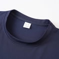 thumbnail image 6 of Men's T-Shirt Pocket Short Sleeve Shirts Running Athletic Workout Active Sun Protection Quick Dry Big and Tall Size S-3XL Navy, 6 of 8