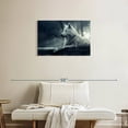 thumbnail image 2 of Elephant Stock Arctic Wolf Wall Art - Horizontal Canvas Wall Art - Living Room Wall Decor - Animal Canvas - Blue And Gray Decor - 30" x 20", 2 of 8