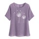 thumbnail image 1 of Vestidos Casuales Para Mujer, Blusas De Mujer De Moda Camisetas estampadas de moda para mujer, blusas casuales de lino holgadas de manga corta con cuello redondo y raglán, 1 of 6