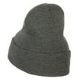 thumbnail image 2 of Chicago Flag Embroidered Long Beanie - Dk Grey OSFM, 2 of 5