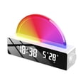 thumbnail image 1 of yeacher Sunrise Simulation Alarm Clock with Adjustable LED Lighting, Dual Wake-Up Modes, and USB Power – Stylish White Design for Home Decor, 1 of 7