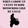 thumbnail image 2 of CafePress - Ride Motocross Like My Uncle Body Suit - Baby Light Bodysuit, Size Newborn - 24 Months, 2 of 4