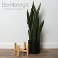 thumbnail image 3 of Bornbridge Large Artificial Snake Plant in Black Mid Century Ceramic Planter, 3 of 4