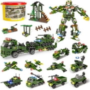 Army Military Base Building Kit, Gifts for Boys Girls Age 6 7 8 9 10 11 12 (1158 Pieces)