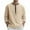 Khaki, variant on Xzbqbs Mens Henly Long Sleeve Shirts Slim Fit Button Casual Pullover Tops Fashion Lightweight Crew Neck Color Block Shirts for Men