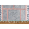 thumbnail image 4 of Casavani Hand Block Printed Cotton Dhurrie Blue Bohemian Kitchen Carpets Outdoor Rug 2x3 feet, 4 of 6