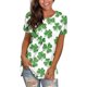 thumbnail image 2 of Camiseta de manga corta con estampado de día de San Patricio para mujer Fridja bn1062, 2 of 5