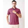 thumbnail image 2 of Chemises de Golf pour Hommes à Manches Courtes, Évacuation de l'Humidité, Ajustement Sec, Motifs Imprimés, Col à Revers, Performance Polo Chemises de Golf pour Hommes, 2 of 6
