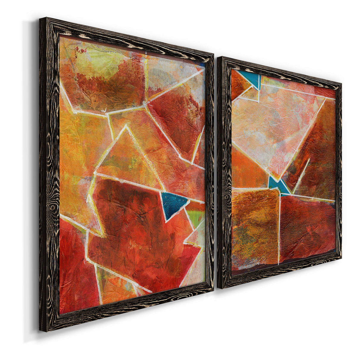 Primary Connection VII - Premium Framed Canvas 2 Piece Set - Ready to Hang