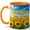 Orange, variant on Sunshine Sunflower Field 11oz Ceramic Mug, Bright Nature Coffee Cup