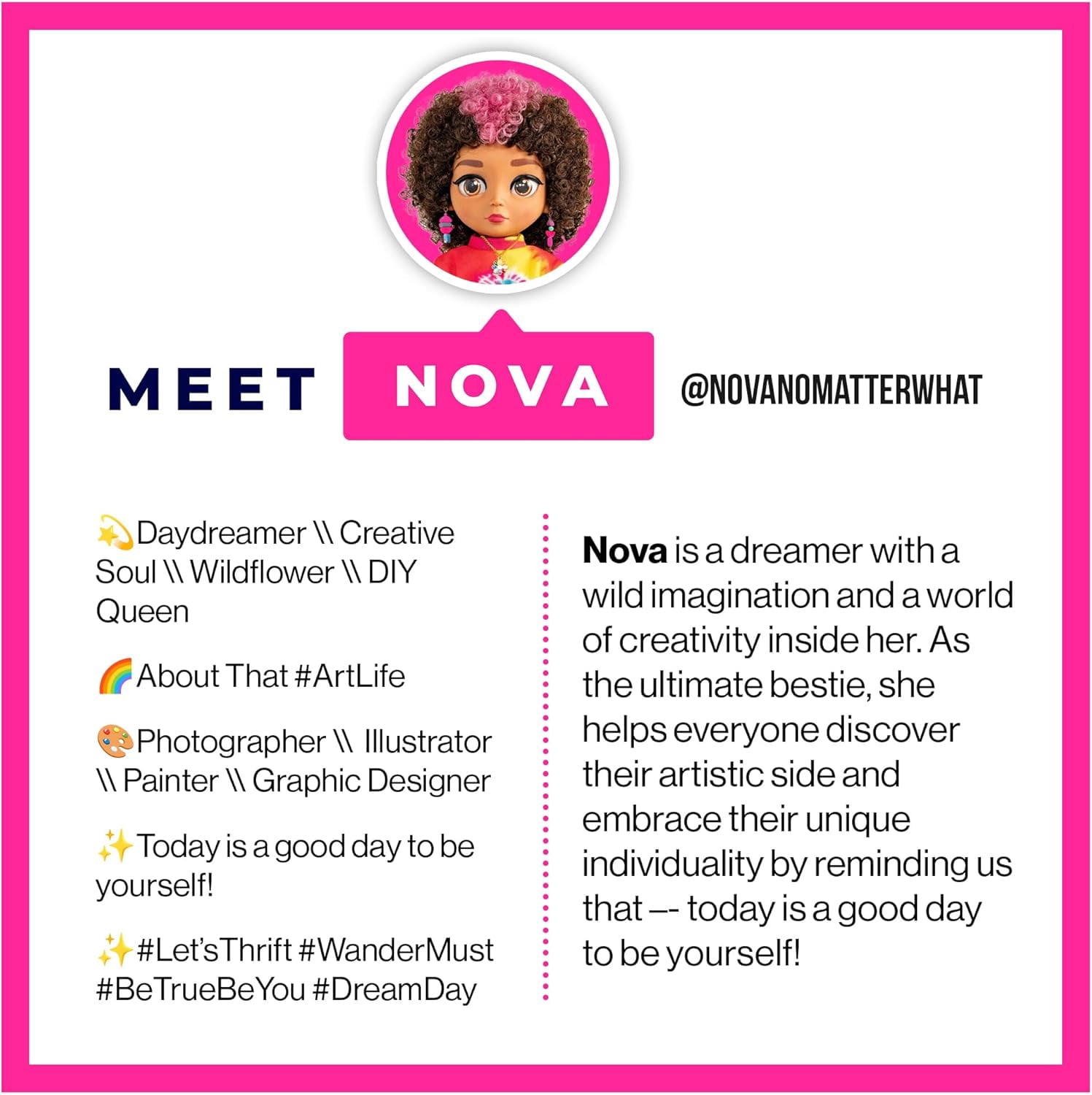 She's That Girl Doll  Nova 18 Inch Soft Body Dolls with Modern Style and Accessories Ages 6+