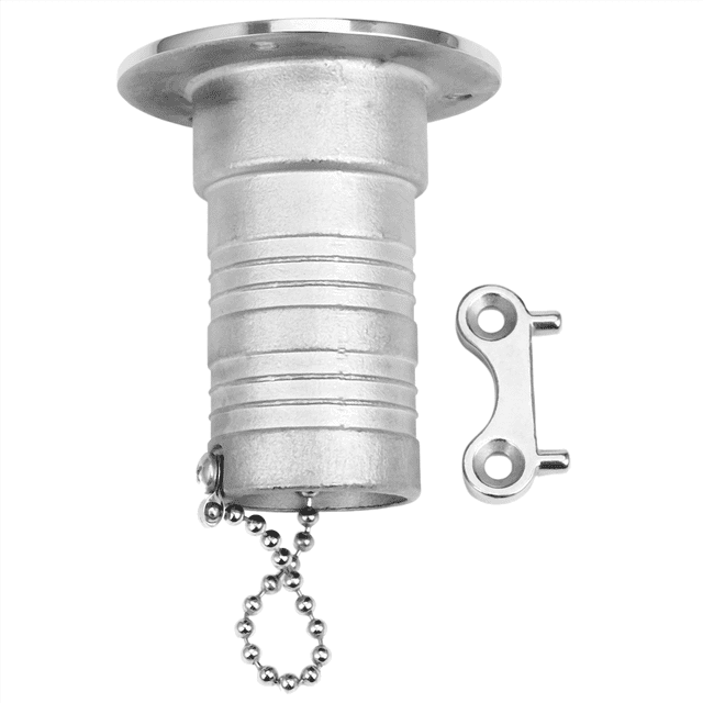3X 38mm 1.5 Pouces Réservoir de Carburant en Acier Inoxydable pour Pont de Bateau avec Capuchon de Clé