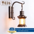 thumbnail image 3 of Apliques de metal de estilo rústico, apliques de luz rústicos, apliques de pared vintage, para decoración de dormitorio y sala de estar, apliques de luz industriales, acabado de bronce frotado con, 3 of 8