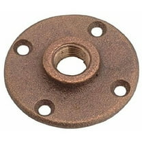 Supply Giant BRFF0100-NL 1" Threaded Brass Floor Flange with Holes, Lead Free