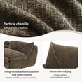 thumbnail image 5 of 116" Oversized Modular Sectional Sofa, Chenille Cloud Couch with Movable Ottoman, 4 Seat L-Shaped Sofa with Double Layer Support, No Assembly Required, Brown, 5 of 8