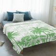 thumbnail image 4 of Palm Trees Blanket Soft Cozy Warm Throw Blanket for Couch, Plush Fuzzy Flannel Fleece Blankets for Sofa, Green Tropical Plants Summer Forest Scenery Bed Blankets Lightweight Gifts for Women, 50"x60", 4 of 9