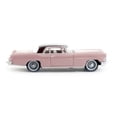 thumbnail image 2 of 1956 Lincoln Continental Mark II Pink with Dubonnet Red Top 1/87 (HO) Scale Diecast Model Car by Oxford Diecast, 2 of 3
