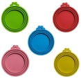 thumbnail image 2 of EBCUE 5 Pcs Pet Food Cans Lids Silicone Food Can Covers for Dog and Cat BPA Free/Food Safe/Waterproof/Universal One Fit Most Standard Size Food Can Top Pink/Blue/Green/Red/Yellow, 2 of 5