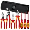 KNIPEX Tools 98 98 25 US, 1000V Insulated Pliers, Cutters, and Screwdriver Commercial Tool Set, 7-Piece