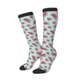 thumbnail image 2 of Fotbe Watermelon print Women's Men's Novelty Crew Socks Cotton Socks Knee High Socks for Walking,Running,Nurses,Pregnancy, 2 of 9