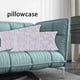 thumbnail image 5 of Funda de almohada con cremallera para oficina Gris claro 30x50cm, 5 of 9