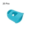 thumbnail image 3 of Uxcell Finger Tips Anti Slip Fingertip Protector, 20 Pack 30mm Silicone Finger Guard, Light Blue, 3 of 6
