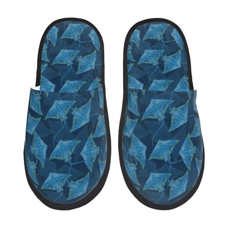 

Tideii Stingray for Home Indoor Cotton Slippers Autumn and Winter EVA Plush Slippers Household Supplies Unisex-Medium