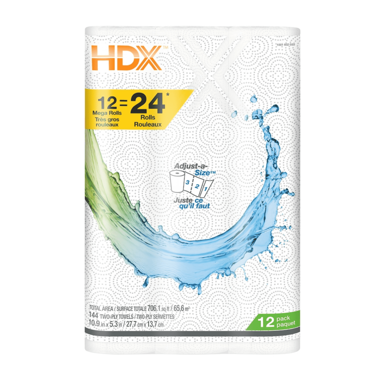 HDX Mega Roll Paper Towel (12-Roll)