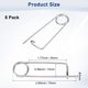 thumbnail image 3 of Uxcell 8-Pack Pin de Seguridad de Chaveta en Forma de Broche, Pines de Acero Inoxidable M2x45, Sujetadores de Broche de Bloqueo Rápido, Clips Retenedores Pesados, 3 of 7