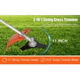 thumbnail image 6 of Seipouy Gas String Trimmer,Gas Powered Lawn Mower, Weed Trimmer 52cc 2-Stroke Brush Cutter 2 in 1 Cordless Hedge Trimmer Straight Shaft Multi Yard Care Tools,Rubber Handle & Shoulder Strap Included, 6 of 9