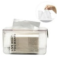 thumbnail image 2 of Tissue Box, Facial Tissues Dispenser Handle Design Flat Bottom  For Room White, 2 of 8