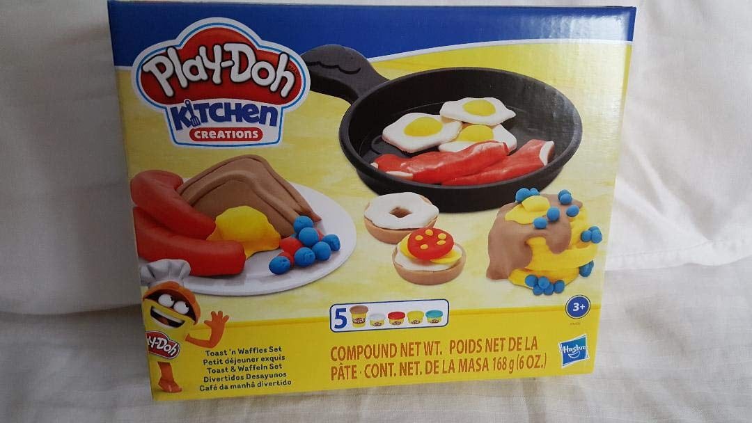 Play-doh Kitchen Creations Breakfast Toast N Waffles Food Set for sale online 