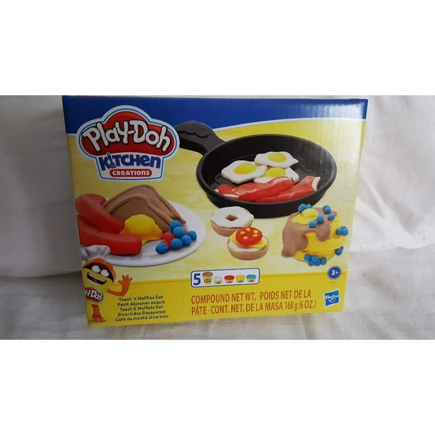 PlayDoh Kitchen Creations Breakfast Toast Waffles Set