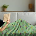 thumbnail image 3 of Dino Soft Flannel Fleece Throw Blanket, Jurassic Sketch and Cartoon Style Various Dinosaur Breeds in Happy Colors, Cozy Plush for Indoor and Outdoor Use, 70" x 90", Sea Green Multicolor, by Ambesonne, 3 of 5