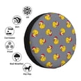 thumbnail image 4 of Honeii Christmas hat duck Print Tire Covers, Waterproof Anti-UV Sun Snow Rain Tire Covers for Trailers, RV, Camper, SUV, Truck-17 inch, 4 of 6