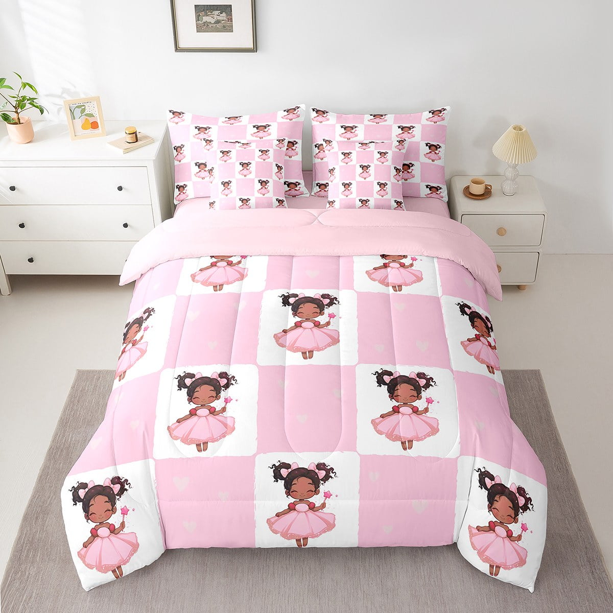 Hello Kitty Girls Full Size Comforter Sheet Set (5 Piece Bed In
