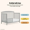thumbnail image 4 of Dream On Me Universal Convertible Crib Toddler Guard Rail,Pebble Gray, 4 of 5