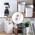 thumbnail image 3 of Mini Self Adhesive Casters, 360 Degree Casters for Home Appliances, Appliance Casters for Small Kitchen Appliances, Small Casters for Storage Box, Trash Can, Furniture (16, Type B White), 3 of 5