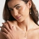 thumbnail image 2 of Vangania collar y aretes colibrí dorado con perla elegante para mujer regalo, 2 of 4