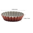 thumbnail image 2 of OFFIGAM 6-Piece Brown Carbon Steel Tart Pans Set, Non-Stick Bakeware for Perfect Pastries and Tarts, Baking Molds, 2 of 8