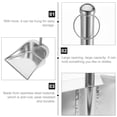 thumbnail image 4 of MasteelfCA Stainless Steel Shovel Garbage Shovel Home Cleaning Dustpan Refuse Hopper, 4 of 4