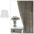 thumbnail image 5 of Rustic Curtains Tan Brown Abstract Wood Blackout Print Rod Pocket Window Drapes for Bedroom Living Room 52x84in, 5 of 6