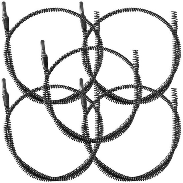 Alambre para Destapar Cañerias SnakeTol01m 5 Pzas 1m ó 40" Longitud Desatascador Acero Inoxidable.