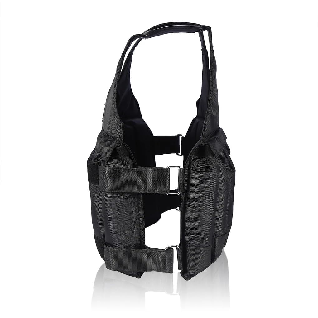 Weighted Vest,50KG Weight Jacket Exercise Weightloading Training Waistcoat for Boxing Workout Fitness Running Weightlifting Training Powerlifting (Not Include Load-Bearing Material)